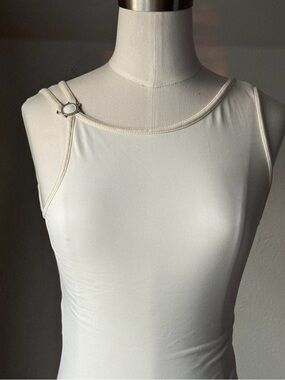 Vintage Versace Intensive Mini Dress in Off White